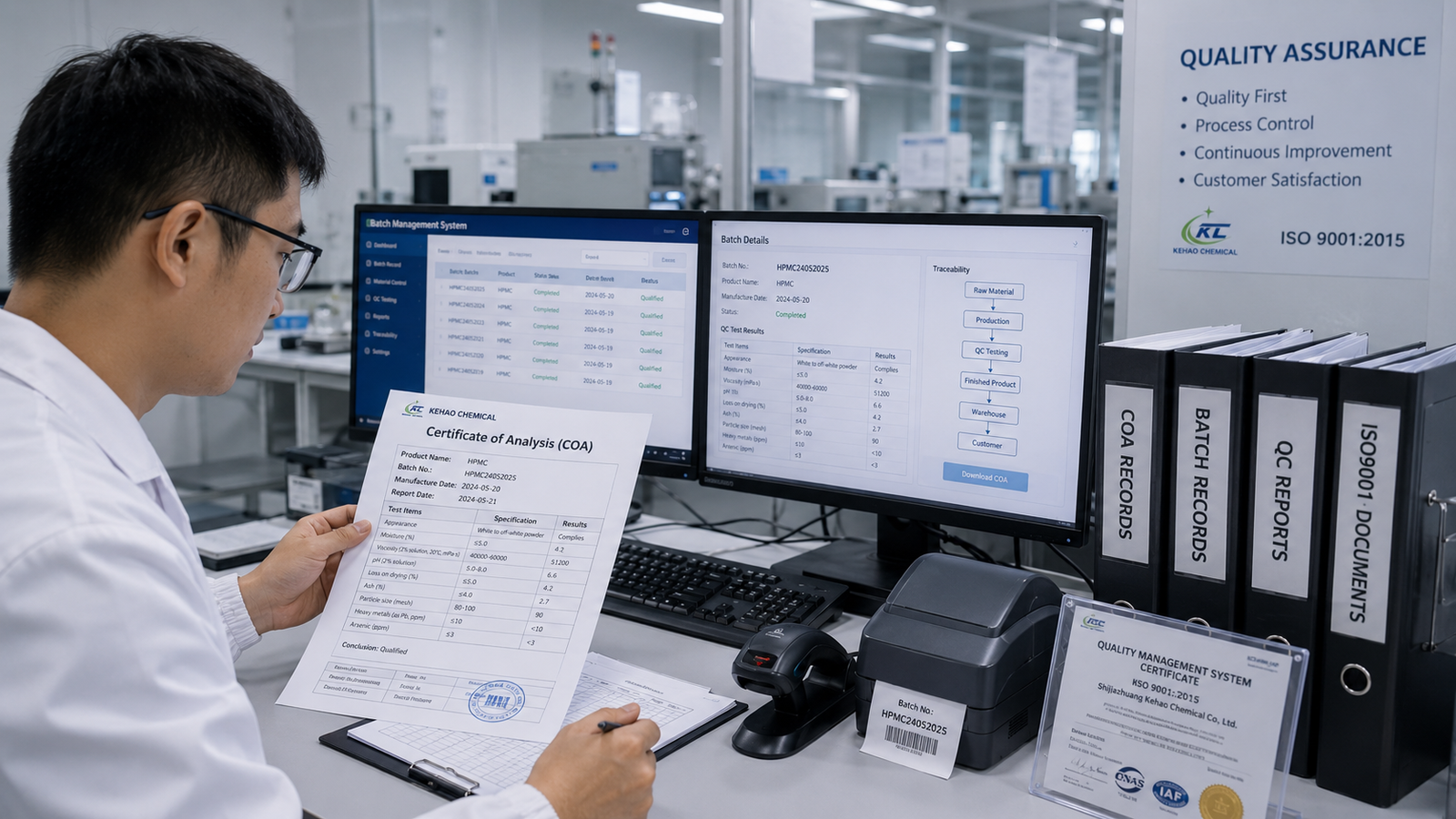 HPMC Batch Traceability System