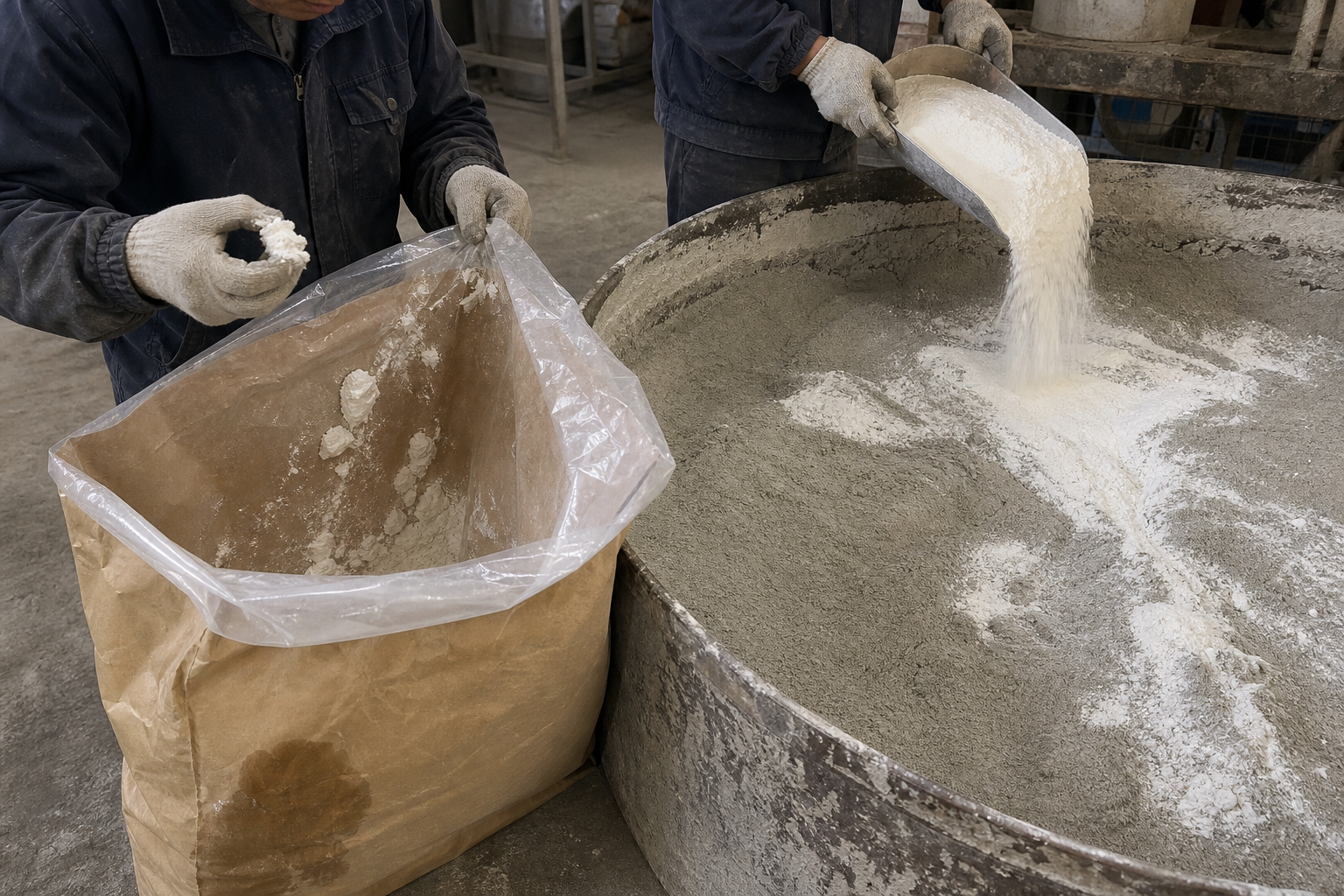 Material storage and mixing causes of HPMC agglomeration