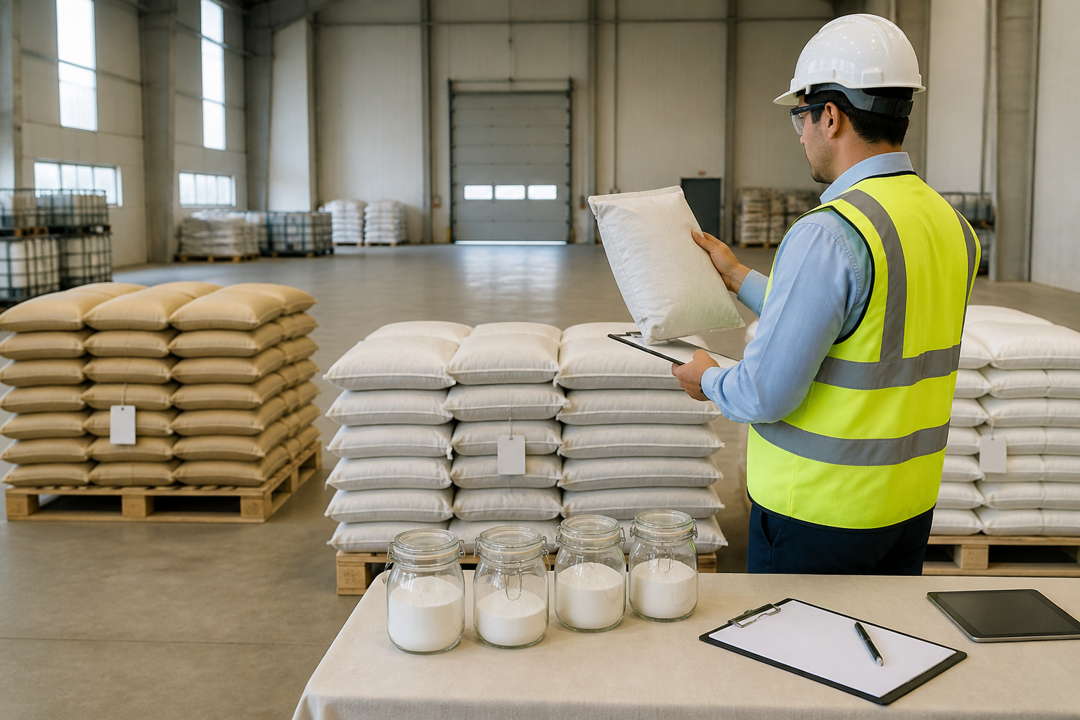 First procurement plan for a tile adhesive plant