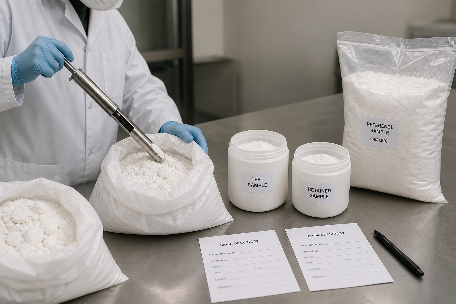 Representative sampling of caked RDP for retained sample comparison